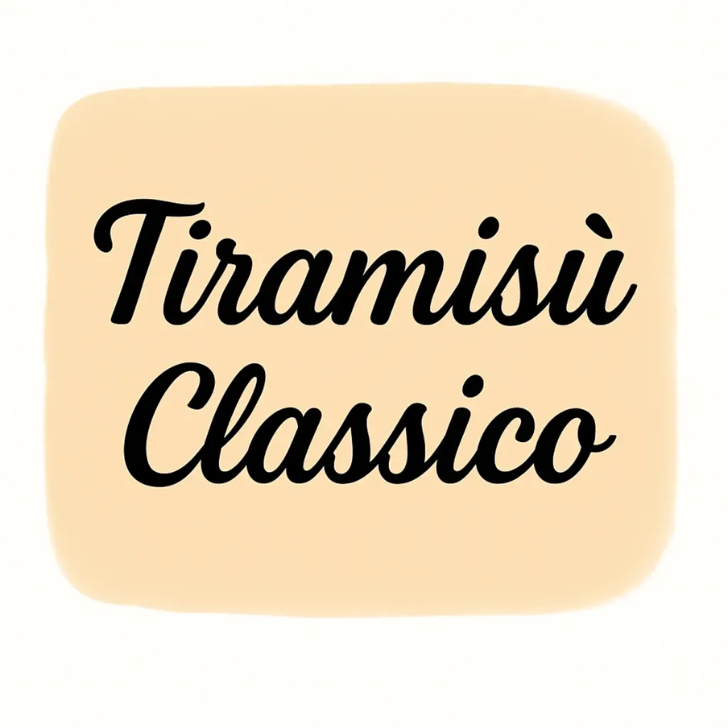 Tiramisù Classico